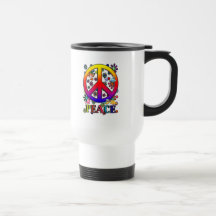 Pájaros y flores retros modernos del texto del sig tazas