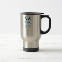Palabra azul de Namaste Tazas De Café