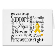 Palabras de apoyo del cáncer de Neuroblastoma Felicitación