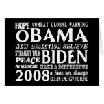 Palabras de la esperanza Obama y de la tarjeta 200