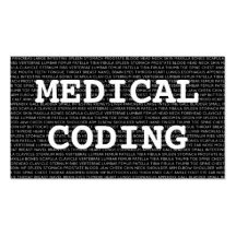 Palabras médicas de la codificación médica plantilla de tarjeta personal