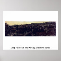 Palacio de Chigi en el parque de Alexander Ivanov Poster