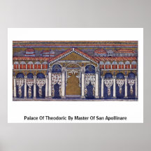 Palacio de Theodoric por el amo de San Apollinare Posters