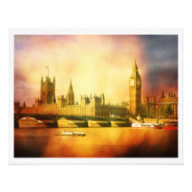 Palacio de Westminster e impresión de la foto del 