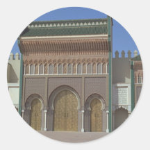 Palacio, Fes, Marruecos, África Pegatina
