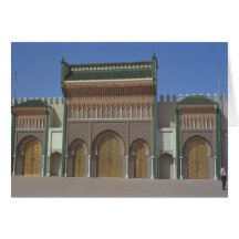 Palacio, Fes, Marruecos, África Tarjetón
