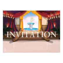 Palacio romano invitaciones personalizada