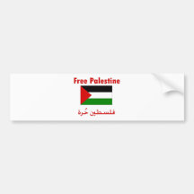 Palestina libre etiqueta de parachoque