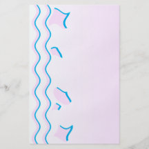 Palidezca - el modelo de ondas rosado y azul claro tarjetas publicitarias