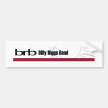 Palillo del parachoque de la banda de Billy Riggs Etiqueta De Parachoque