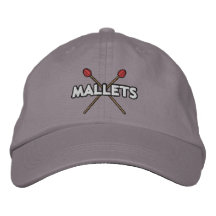 Palillos del mazo cruzados gorra de béisbol bordada