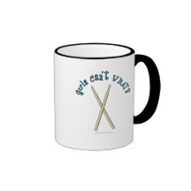 Palillos del tambor tazas de café
