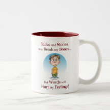 Palillos y piedras taza de café