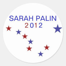 Palin 2012 etiquetas redondas