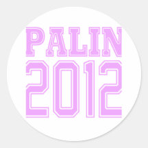 Palin 2012 pegatina redonda