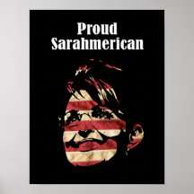 Palin 2012 - Sarahmerican orgulloso Poster