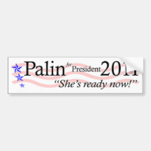Palin para el presidente 2011 pegatina de parachoque