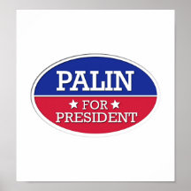 Palin para el presidente poster