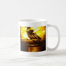 Palma bifurcada taza de café