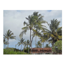 Palmas de Kauai, Hawaii Tarjetas Postales
