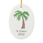 Palmera del navidad adornos