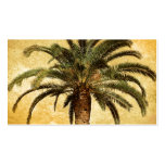 Palmera tropical del vintage tarjetas de visita