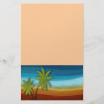 Palmera tropical tarjeton