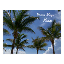 Palmeras de Cancun México el Caribe del maya de Ri Postales
