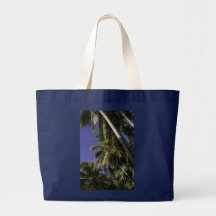 Palmeras en una isla tropical del Caribe Bolsa Lienzo