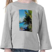 Palmeras y playa St Thomas VI Camisetas