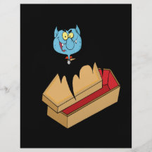 palo de vampiro divertido con el dibujo animado de tarjetones