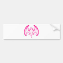 Palo Inv magenta los regalos de Zazzle del MUSEO Pegatina De Parachoque