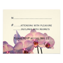 Palo Mitzvah RSVP de la orquídea invitaciones