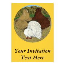 Paloma combinada invitaciones personalizada