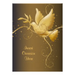 Paloma del navidad de la paz invitacion personalizada
