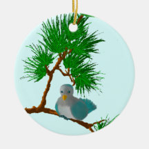 Paloma del navidad ornamento para arbol de navidad