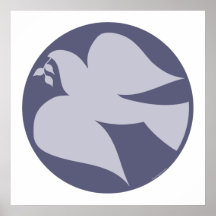 Paloma del signo de la paz posters