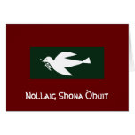 Paloma verde oscuro, Nollaig Shona Dhuit Tarjeta