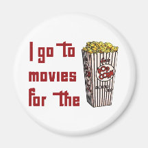 Palomitas de la película imán de frigorifico