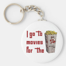 Palomitas de la película llaveros personalizados