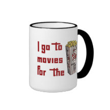 Palomitas de la película tazas