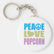 Palomitas del amor de la paz llaveros personalizados