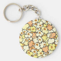 Palomitas del dibujo animado llaveros personalizados