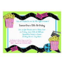 Palomitas y una película invitaciones personales 