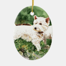 "Pals", Westie, Jack Russell y gato Ornamento De Navidad