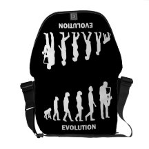 palyer del saxofón de la evolución bolsas de mensajería