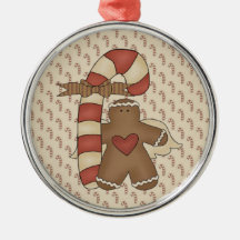Pan de jengibre Candycane Adorno Para Reyes