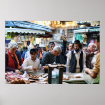 Pan pasado en el mercado posters