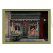 Panadería NYC de Vesuvio Tarjeton