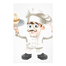 Panadero de la torta papelería